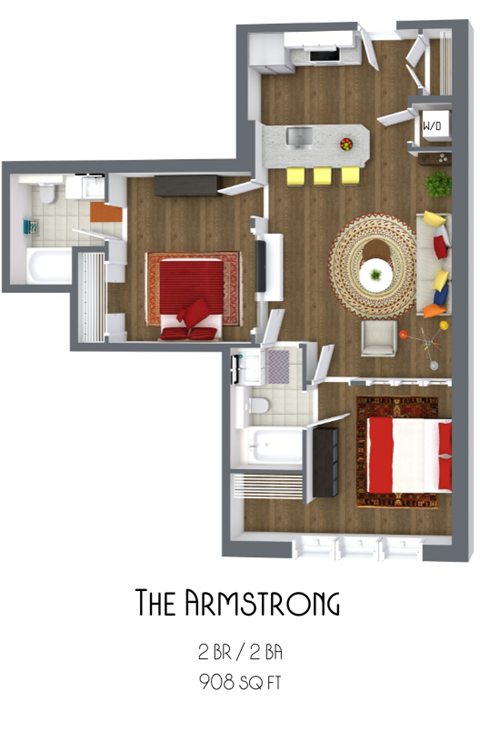 The Armstrong Floor Plan at The Icon, Richmond, VA 23230